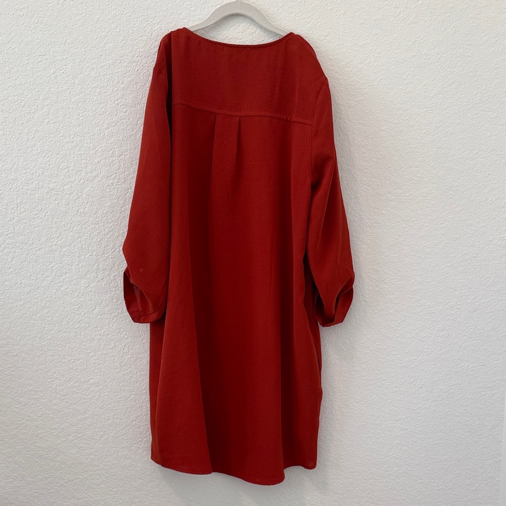 Entro Rust Button-Down Dress - Picture 5 of 5